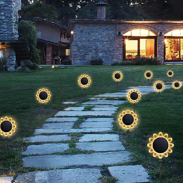 Solar Sunflower LED Light Outdoor Garden Waterproof Floating