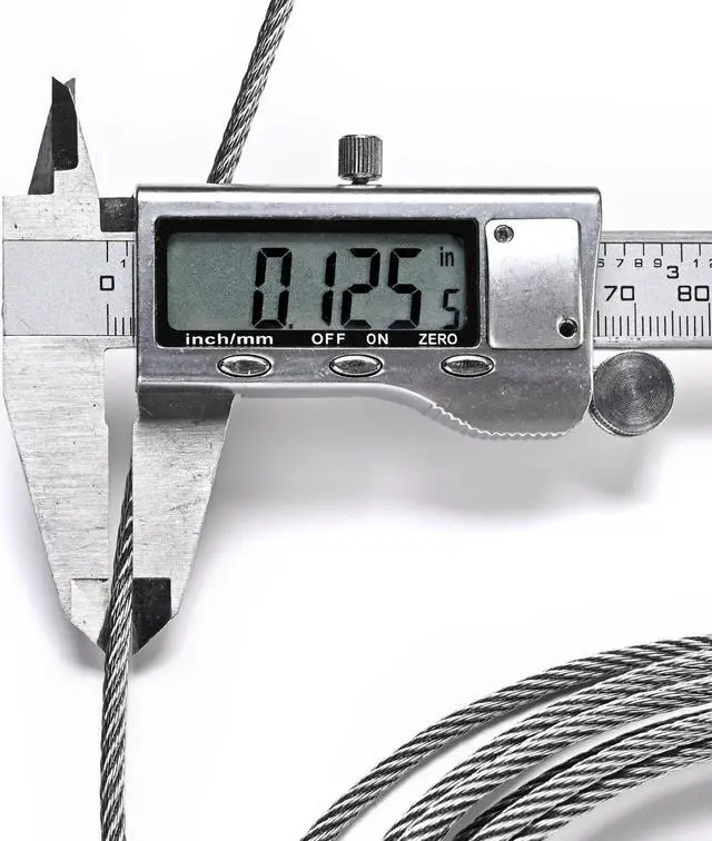 Alt view image 7 of 7 - Yescom 1/8" T316 Stainless Steel Cable Wire Rope 7x7 Aircraft Strand Railing Decking Coil & Reel 600 Ft