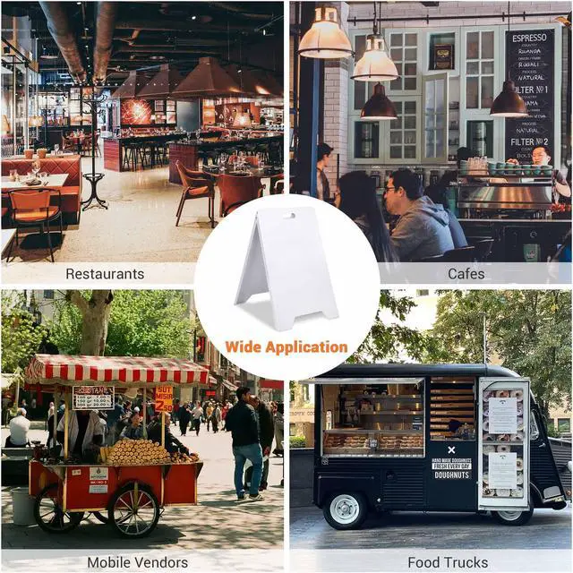 Alt view image 6 of 7 - 19" x 32" InstaHibit A-Frame Signboard Double Side Sandwich Board Sidewalk Sign