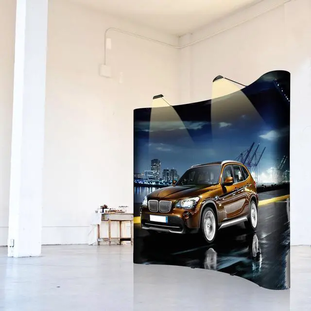 Alt view image 2 of 7 - InstaHibit 10x8 Ft Trade Show Display Kit Pop Up Backdrop Booth Stand Spotlights