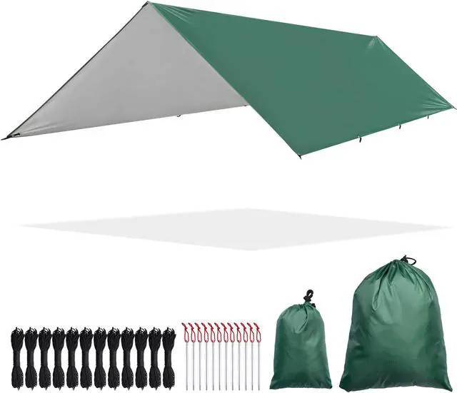 Main image of 10x15FT Camping Tent Tarp Hammock Rain Fly Waterproof Hiking Backpacking Shelter