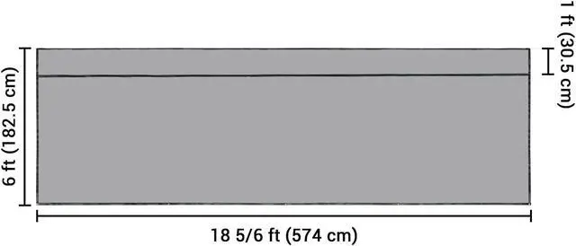 Alt view image 6 of 7 - 6x19' RV Awning Sun Shade Screen Mesh UV Blocker RV Awning Shade Camping Trailer