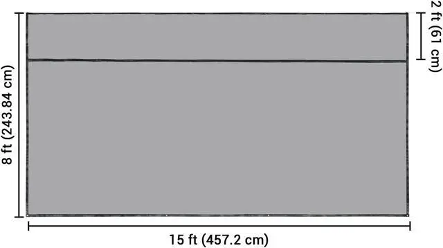 Alt view image 6 of 7 - 8x15' RV Awning Sun Shade Screen Mesh UV Blocker RV Awning Shade Camping Camper