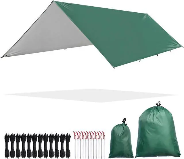 Main image of 10x13FT Camping Tent Tarp Hammock Rain Fly Waterproof Hiking Backpacking Shelter