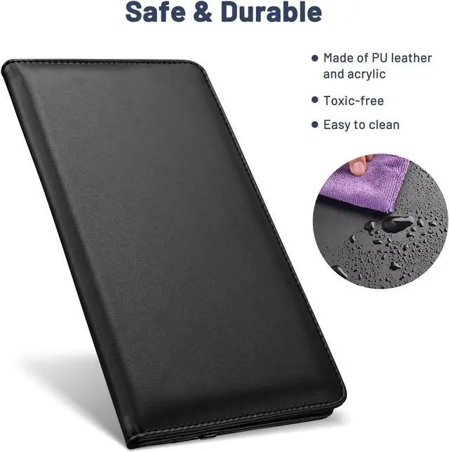 Alt view image 7 of 7 - 4 Pack LED Backlit Illuminated Menu Cover Presenter Magnetic Clamp Receipts Bill Check Holder Bar