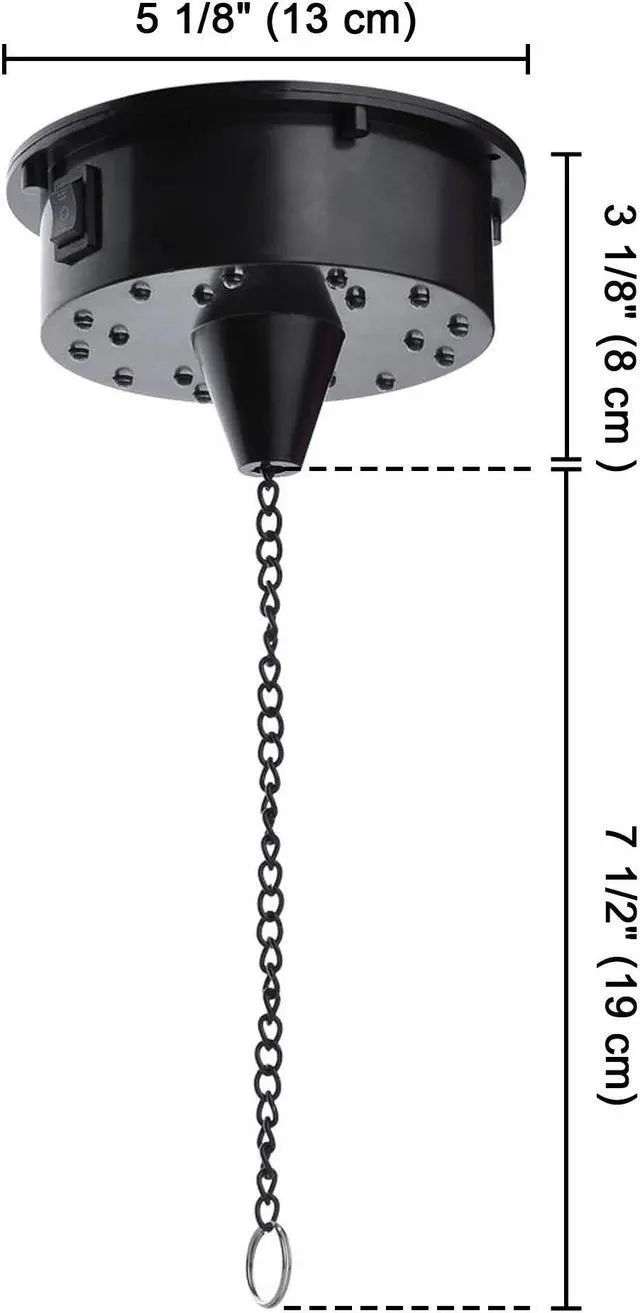 Alt view image 5 of 7 - Yescom Disco Ball Motor Rotating 6RPM with 18 RGBW LED Lights for 6" 8" 12" Mirror Ball DJ Bands Party Events KTV Club Birthday Decor ETL Certificated