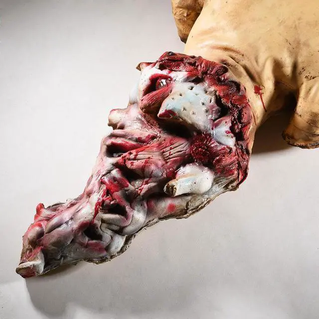 Alt view image 5 of 7 - 36" Animated Halloween Prop Grovelling Zombie Groundbreaker Haunted House Party Outdoor Decoration 2025