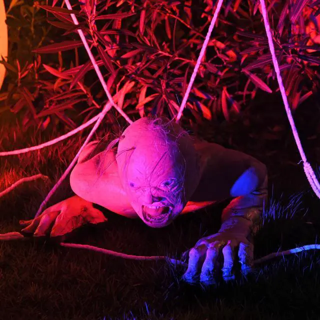 Alt view image 6 of 7 - 36" Animated Halloween Prop Grovelling Zombie Groundbreaker Haunted House Party Outdoor Decoration 2025