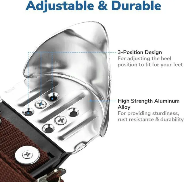 Alt view image 3 of 7 - Yescom Drywall Stilt Heels Replacement Tool Kit 1 Pair of Heel Brackets Part Repairs Construction Painting Accessories