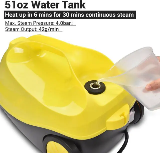 Alt view image 3 of 7 - Yescom 1500W Multifunctional Steam Cleaner 13 Accessories Chemical-free Cleaning Home