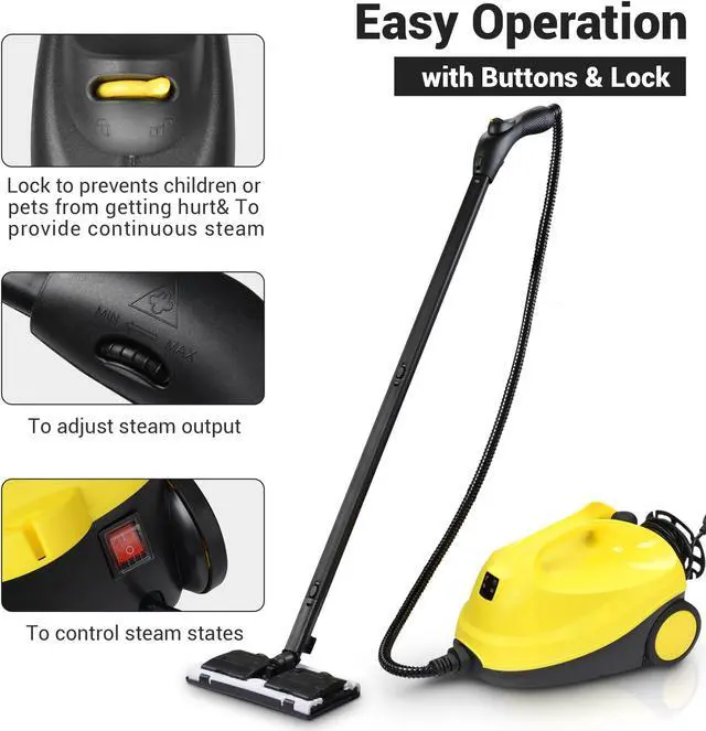Alt view image 5 of 7 - Yescom 1500W Multifunctional Steam Cleaner 13 Accessories Chemical-free Cleaning Home