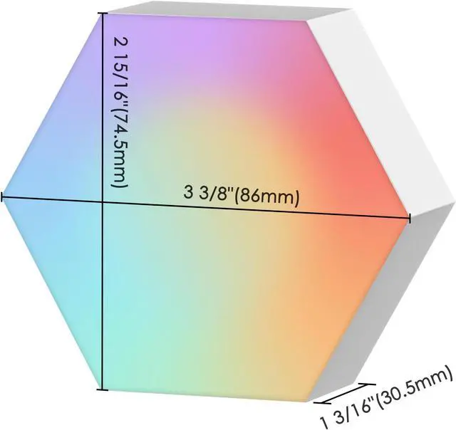 Alt view image 7 of 7 - Yescom APP Control Hexagon LED Light Panels Smarter Kit Music Sync Party Décor 10 Pack