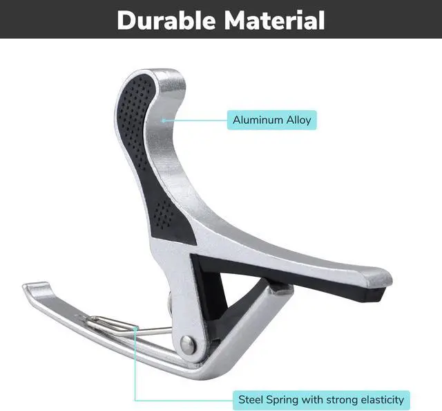 Alt view image 3 of 7 - Guitar Capo Tune Clamp Key Accessories for Acoustic Electric Guitar 2 Packs
