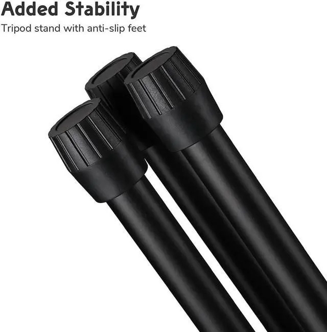 Alt view image 6 of 7 - 4 Packs Microphone Boom Arm Stand Dual Mic Clips Adjustable Tripod Phone Holder