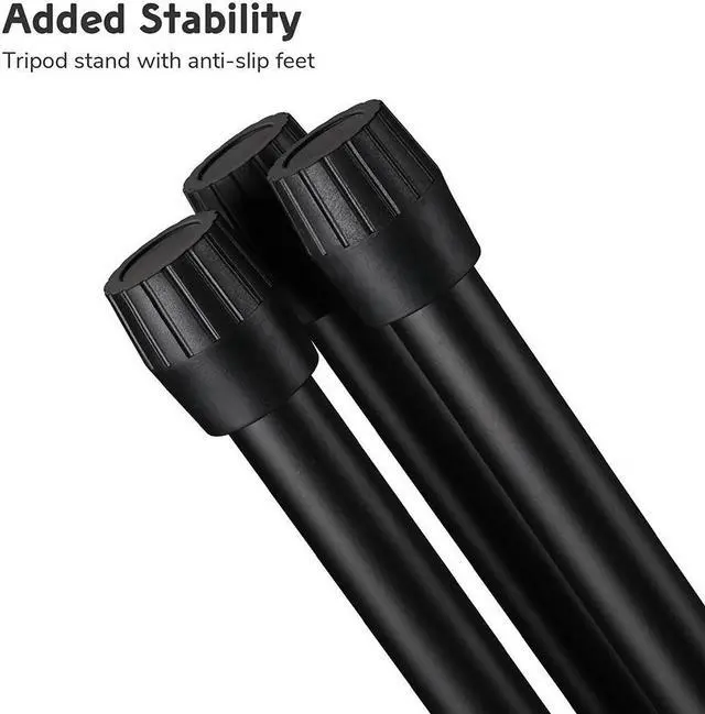 Alt view image 6 of 7 - 10 Packs Microphone Boom Arm Stand Dual Mic Clips Adjustable Tripod Phone Holder
