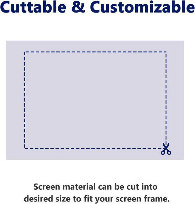 Alt view image 5 of 7 - 177" 16:9 154x86" Matte White Projector Projection Screen Material Fabric DIY