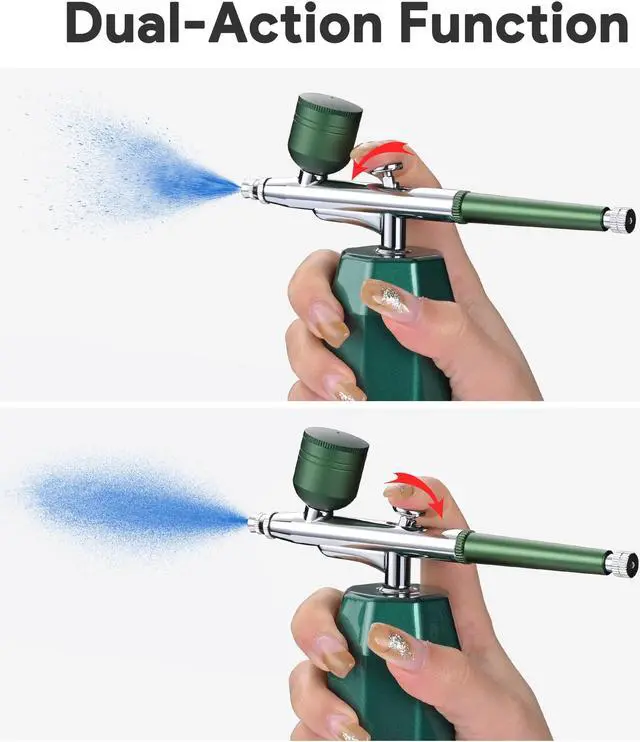 Alt view image 6 of 7 - Cordless Airbrush Kit with Compressor Rechargeable Handheld Spray Gun Art Makeup