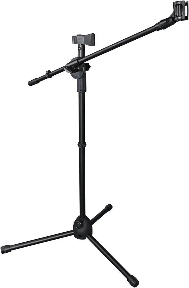 Main image of 9U DJ Mixer Stand Adjustable Rack Mount Rolling Stage Cart Studio Music Show