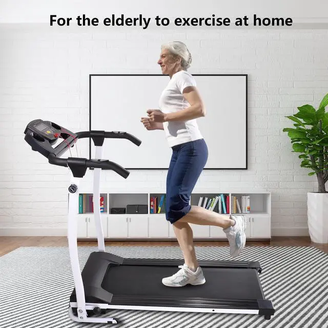 Alt view image 14 of 14 - 1100W Folding Electric Treadmill Portable Power Motorized Machine Running Jogging Gym Fitness