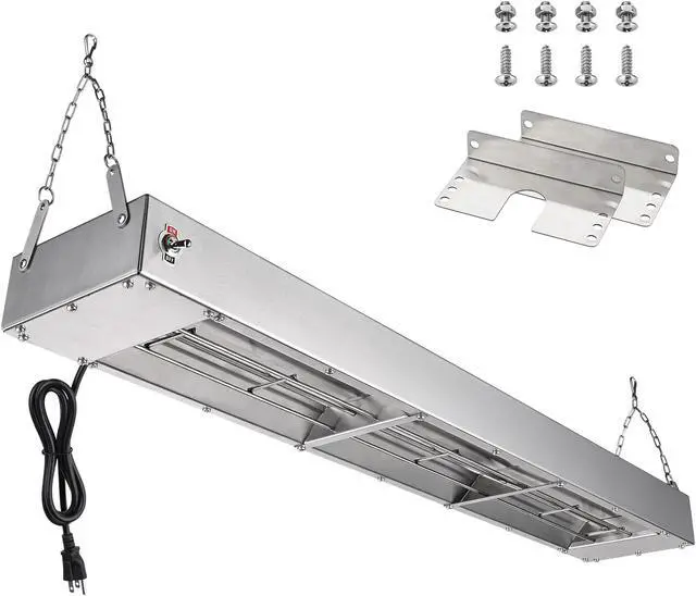Main image of WeChef 36" 1000W Electric Strip Heater Commercial Food Warmer Portable Stainless Steel Heating Lamp for Fry Dishes