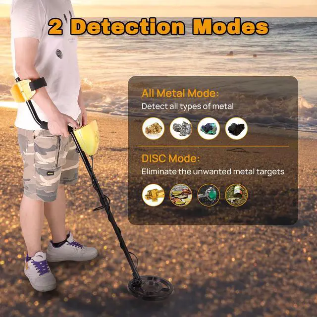 Alt view image 2 of 7 - Metal Detector Waterproof Coil Gold Jewelry Treasure Search LCD Display Deep Sensitive Digger Finder
