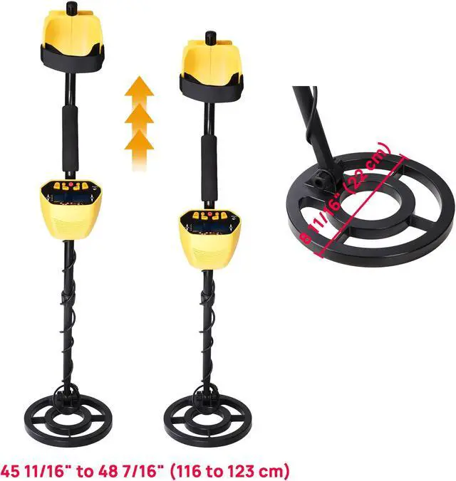 Alt view image 6 of 7 - Metal Detector Waterproof Coil Gold Jewelry Treasure Search LCD Display Deep Sensitive Digger Finder