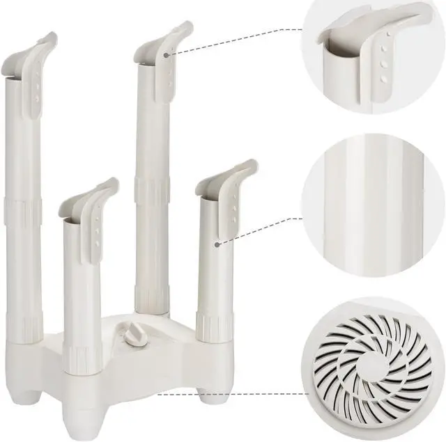 Alt view image 5 of 7 - Yescom Electric Shoe Dryer w/ Timer Boot Odor Remover Footwear Warmer Sock Home 2 Pack