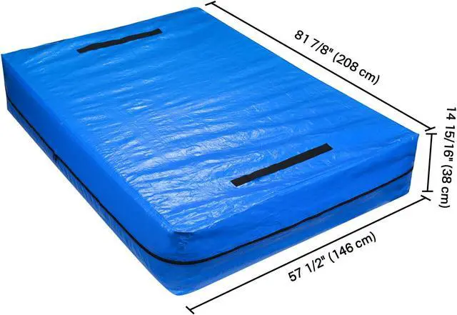 Alt view image 7 of 7 - Yescom Mattress Bag Cover for Moving Storage Heavy Duty 8 Handles Zipper Reusable Cover with Strong Zipper Closure Full XL Size
