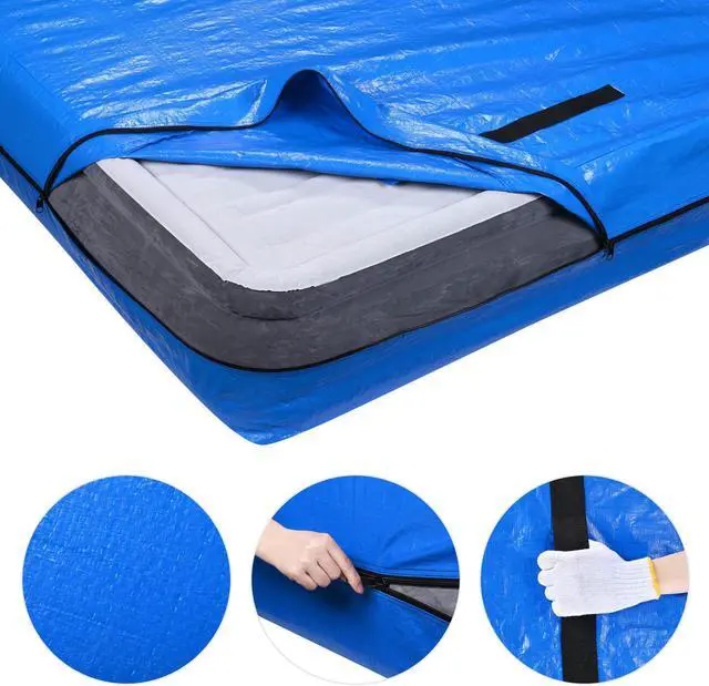 Alt view image 4 of 7 - Yescom Mattress Bag Cover for Moving Storage Heavy Duty 8 Handles Full XL Size 2 Pack