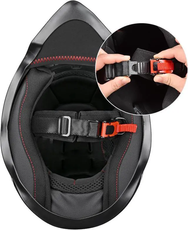 Alt view image 4 of 7 - AHR H-VEN25 Full Face Helmet DOT Adult Outdoor Motocross Off-Road Dirt Bike S