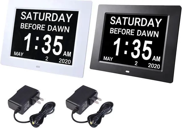 Alt view image 2 of 14 - Yescom 10" LCD Day Clock Digital Calendar Dementia Display Elderly Home Office