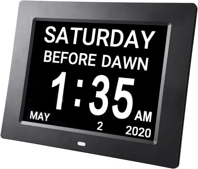 Alt view image 10 of 14 - Yescom 10" LCD Day Clock Digital Calendar Dementia Display Elderly Home Office