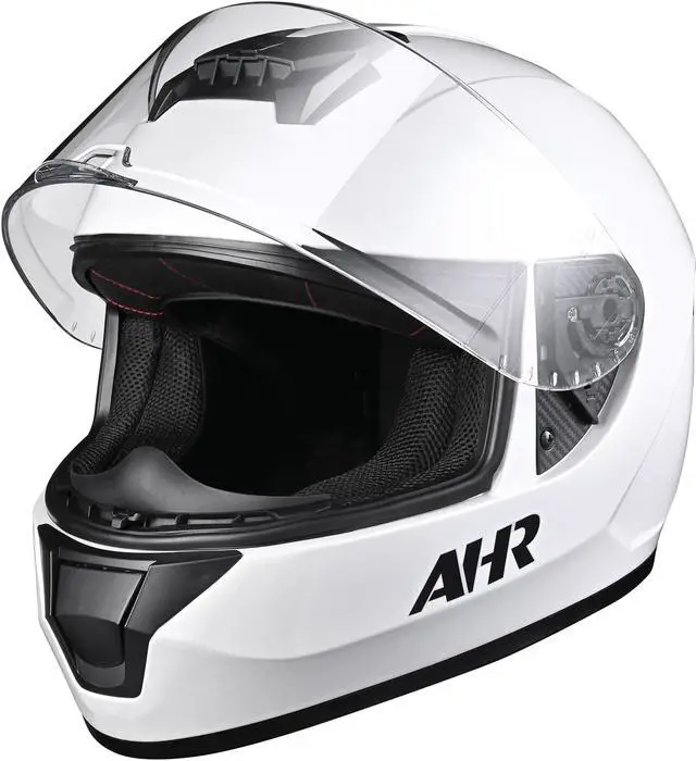 Alt view image 4 of 7 - AHR RUN-F3 Full Face Motorcycle Helmet DOT Approved Street Bike Motocross XXL