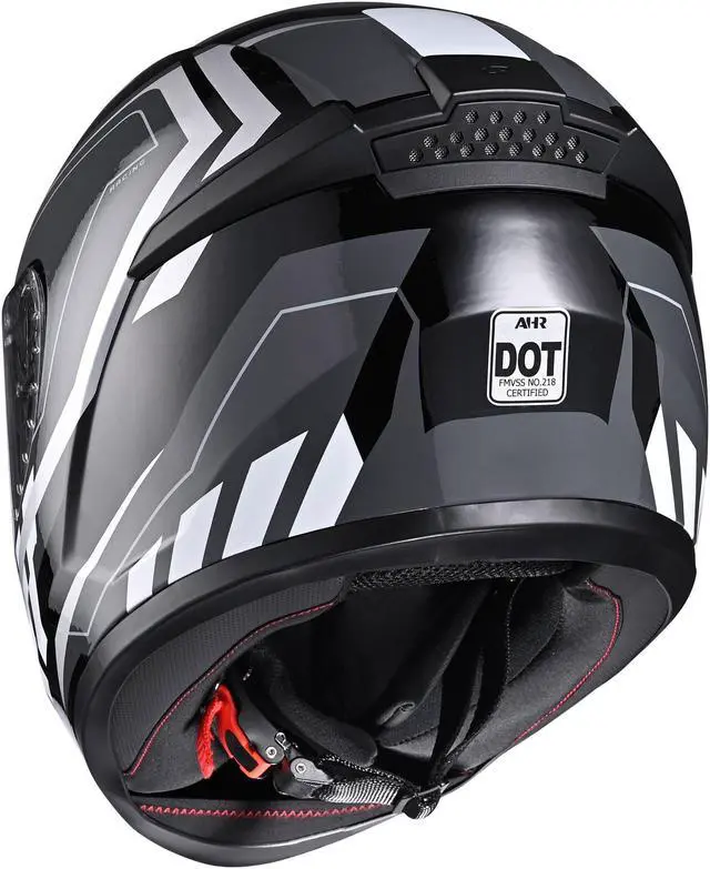 Alt view image 2 of 7 - AHR RUN-F3 Full Face Motorcycle Helmet DOT Approved Street Bike Motocross XXL