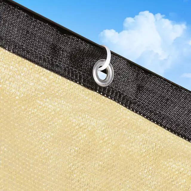 Alt view image 4 of 7 - 50x4 ft Outdoor Privacy Fence Screen Mesh Windscreen 180gsm Brand New HDPE Fencing Shade Cover Garden