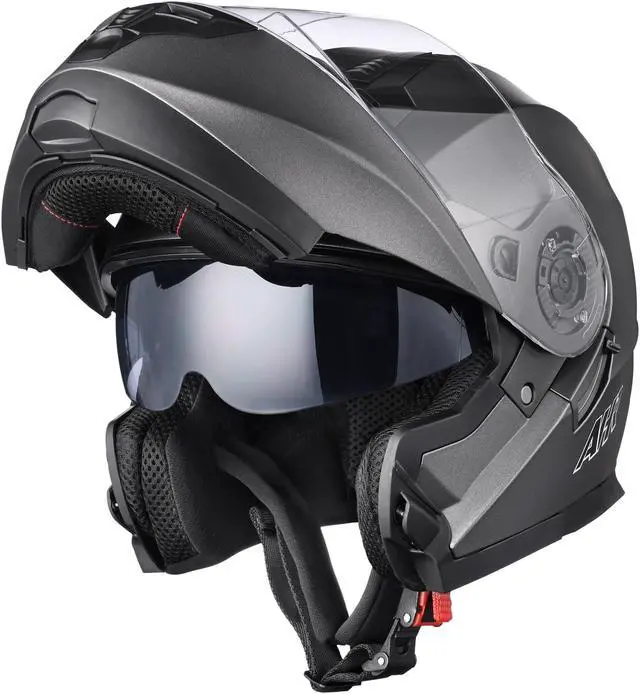 Main image of AHR RUN-M3 Modular Flip Up Helmet Full Face Dual Visor DOT Motorcycle Bike S