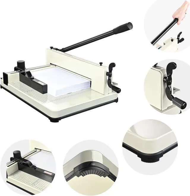 Alt view image 7 of 7 - Paper Cutter Trimmer Industrial Guillotine 12" Cut Length Stack Heavy Duty