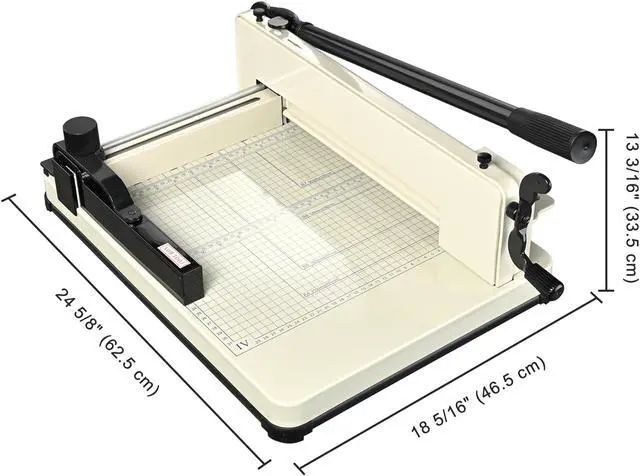 Alt view image 6 of 7 - Paper Cutter Trimmer Industrial Guillotine 12" Cut Length Stack Heavy Duty