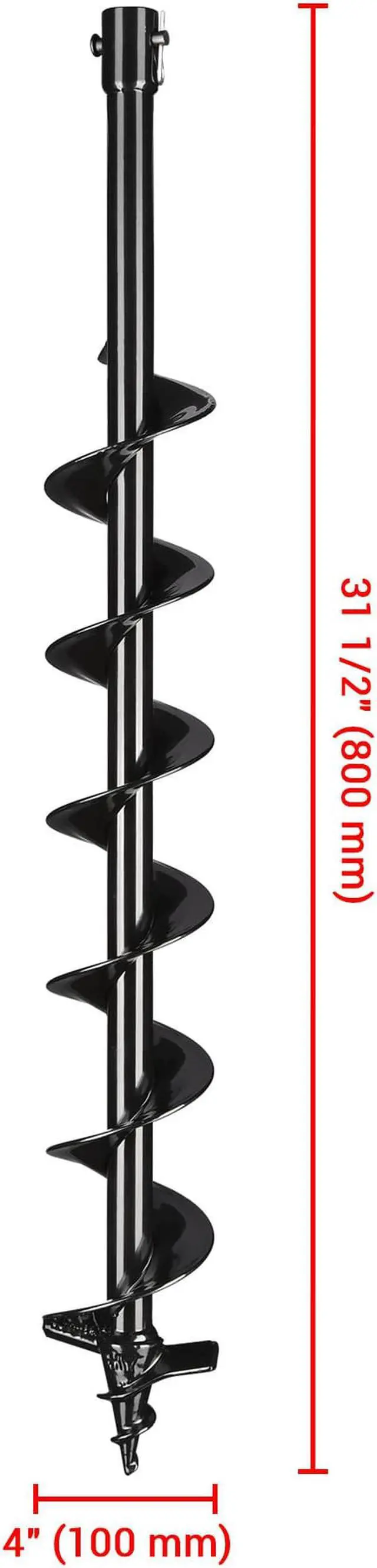 Alt view image 4 of 6 - Yescom 4" Earth Auger Drill Bit Bulb Planter Tool for Planting Flower Fence Post Umbrella Hole Digger Gardening Project
