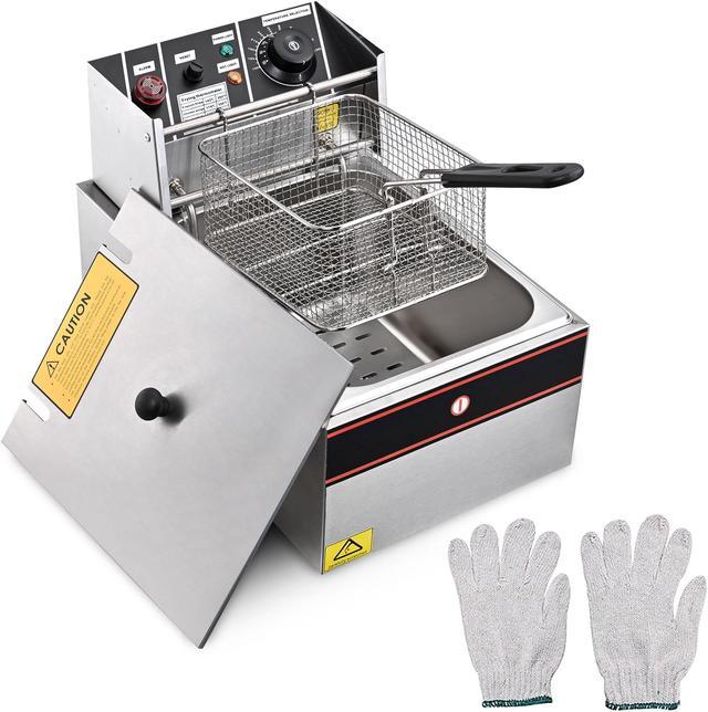 Commercial electric deep clearance fryer