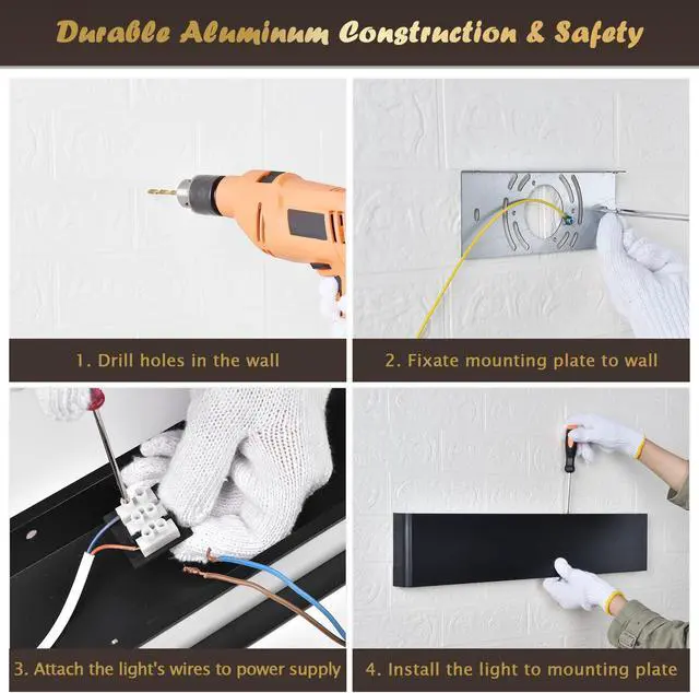 Alt view image 6 of 7 - 25" Bathroom Vanity Light Dimmable APP & Remote Control over Mirror Modern Black