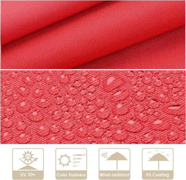Alt view image 3 of 7 - Yescom 10 Ft 3 Tier Patio Umbrella with Crank Handle Push to Tilt Home Garden