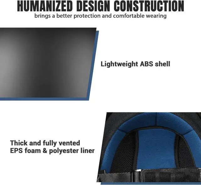 Alt view image 5 of 7 - AHR Half Face Motorcycle Helmet Sun Visor DOT Approved Bike Chopper Matte Black