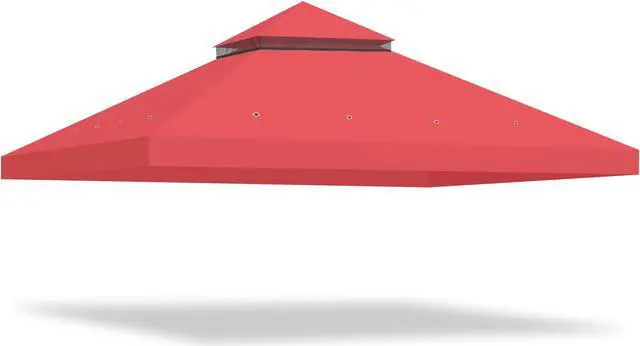Main image of Yescom 10x10 Ft 2-Tier Canopy Top Replacement for Petpvilit Gazebo Cover Garden