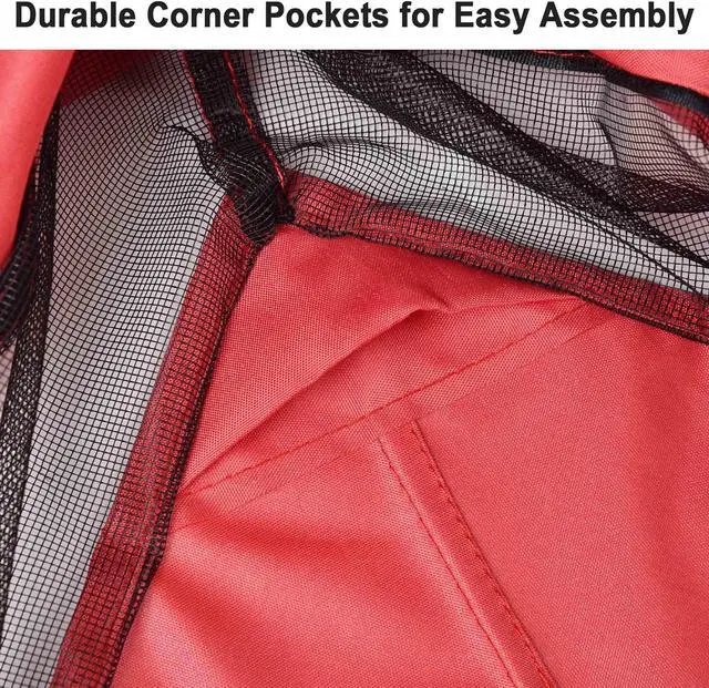 Alt view image 7 of 7 - Yescom 10x10 Ft 2-Tier Canopy Top Replacement for Petpvilit Gazebo Cover Garden