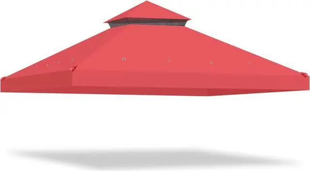 Main image of Yescom 10x10 Ft 2-Tier Canopy Top Replacement for Crescent TJSG081 Gazebo Cover Garden