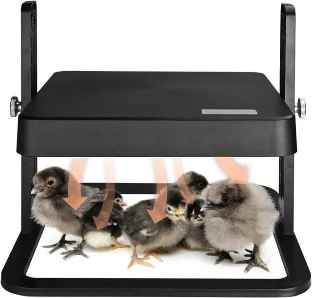 Main image of 10"x10" Chick Heating Plate Brooder Plate Adjustable Height Warms Up to 15 Chick