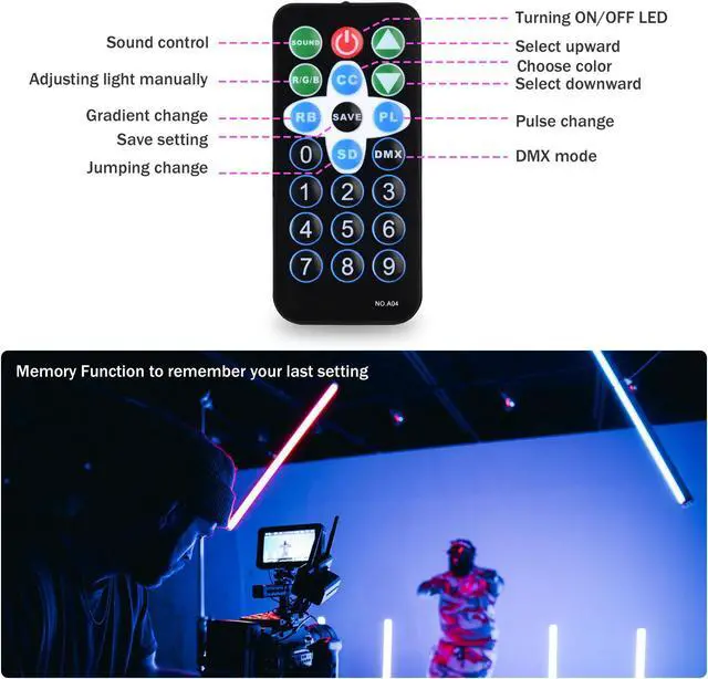 Alt view image 3 of 7 - 6 Packs 30W LED Wall Washer Light Bar w/ Remote DMX RGB Color Changing Party