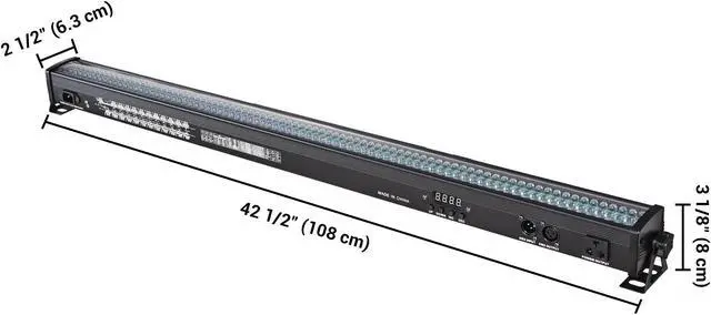 Alt view image 7 of 7 - 2 Packs 30W LED Wall Washer Light Bar w/ Remote DMX RGB Color Changing Party