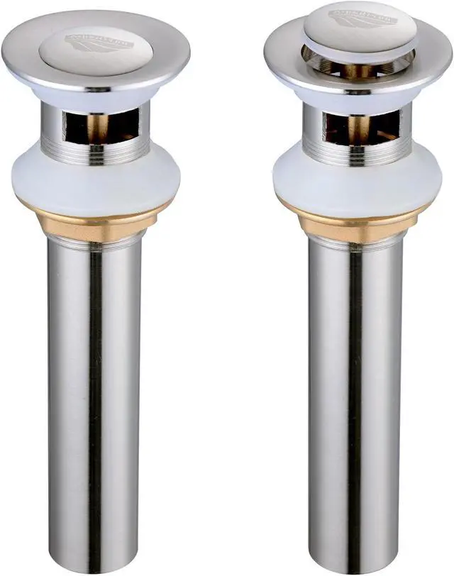 Alt view image 4 of 7 - Aquaterior Vessel Sink Faucet Single Handle Brushed Nickel Pop Up Drain Bathroom